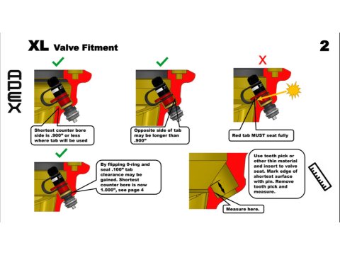 Kit de valves de dégonflage rapide RPV XL - Apex (4 valves)
