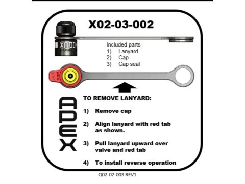 Bouchon de valve Apex (1 pièce)