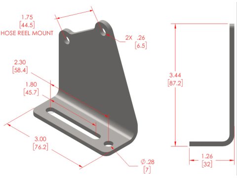 Support universel pour enrouleur 6 & 10 m Apex