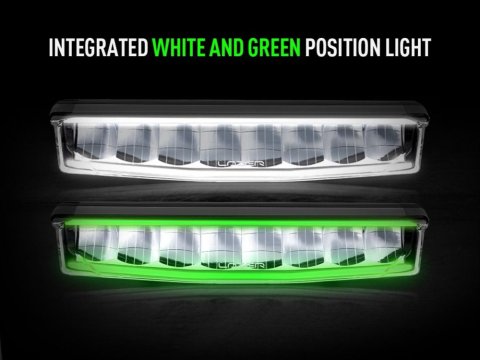 Barre LED Lazer AIR-55 avec feu de position vert