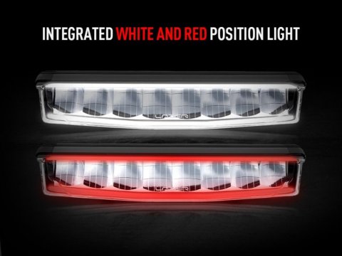 Barre LED Lazer AIR-55 avec feu de position rouge
