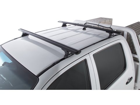 Sportz RLT600 Trackmount Black 2 Bar Roof Rack Rhino Rack