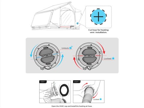 Buse de ventilation chauffage / climatisation ARB