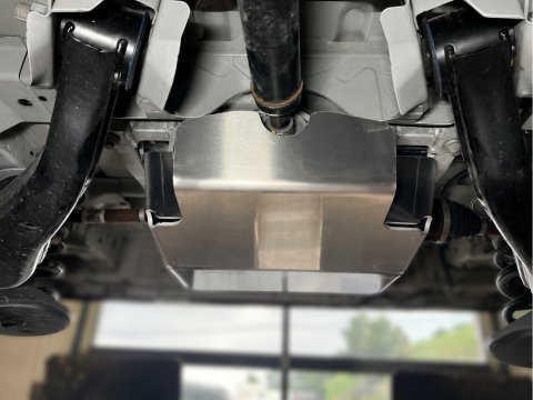 Ski protection différentiel arrière aluminium 6mm N4-Offroad pour Volkswagen Transporter T8 4motion
