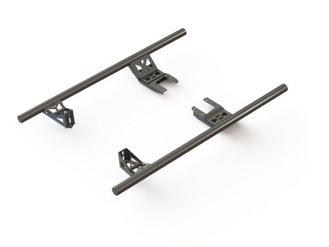 Paire de protections tubulaires bas de caisse N4-Offroad Toyota Land Cruiser J76