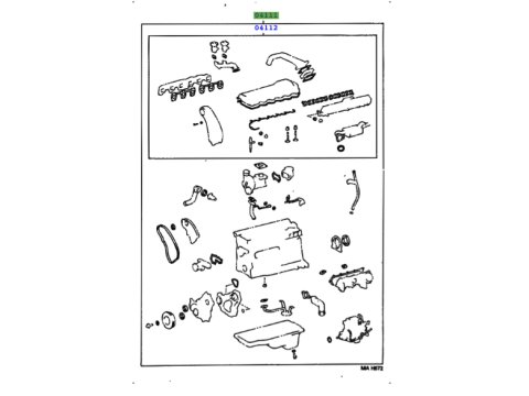 Pochette de joints moteur complète HDJ80 24S