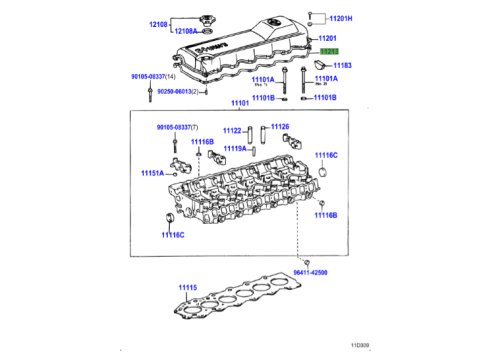 Joint cache culbuteur Land Cruiser HDJ80 24S