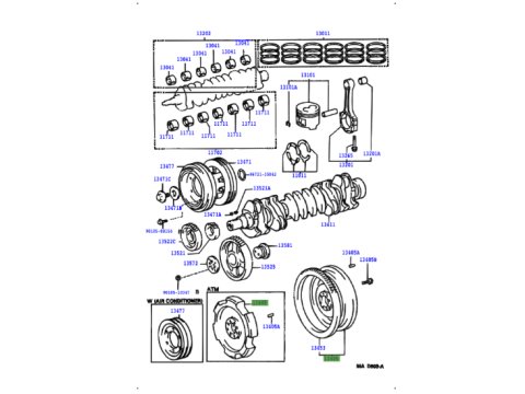 Kit montage de volant moteur de HDJ80 24s sur HDJ80 12s