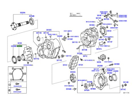 Joint spi tulipe de sortie avant boite de transfert HDJ80 HDJ100