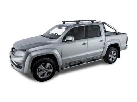 Kit 2 barres de toit Rhino Rack HD 1375mm Volkswagen Amarok Double Cab 2011-2023