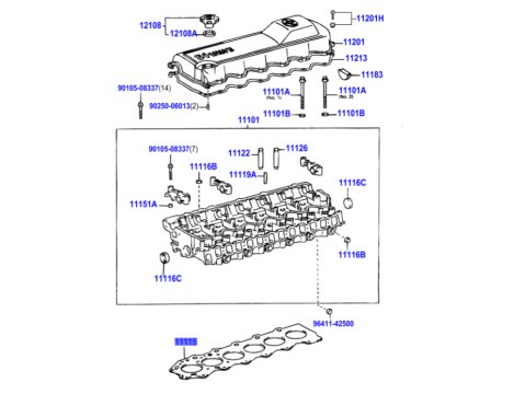 Joint de culasse HDJ80 24s HDJ100 - 5 encoche