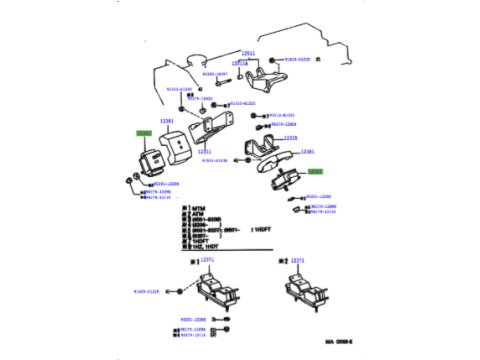 Support moteur gauche ou droit HDJ80 24s