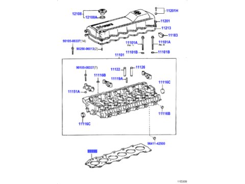 Joint de culasse HDJ80 24s HDJ100 - 1 encoche