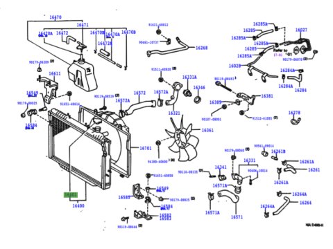 Bouchon radiateur de refroidissement Land Cruiser