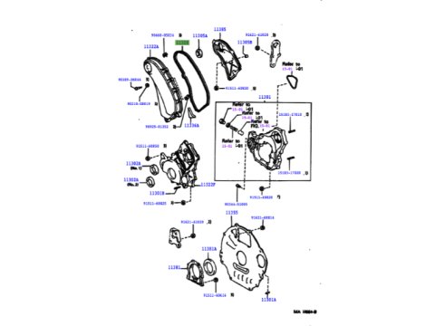 Joint de carter de distribution Land Cruiser HDJ80 24S