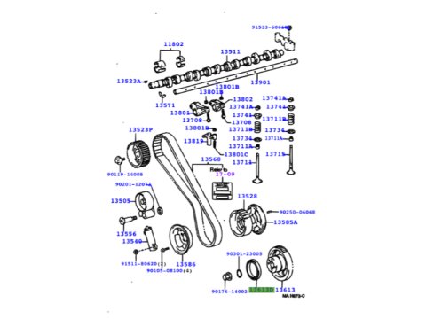 Roulement de pignon de pompe à injection HDJ80 12s 24s HZJ7 KZJ7 KZJ9 VDJ200