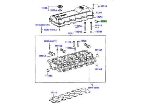 Bouchon demi lune cache culbuteur HDJ80 HDJ100 HZJ7