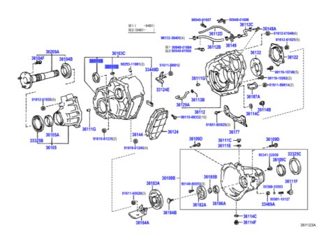 Joint spi levier sur boite de transfert HDJ80 HDJ100