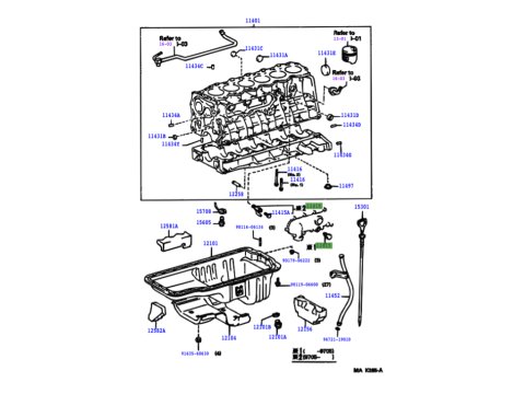 Bouchon circuit refroidissement sur bloc moteur HDJ80 HDJ100 HZJ7