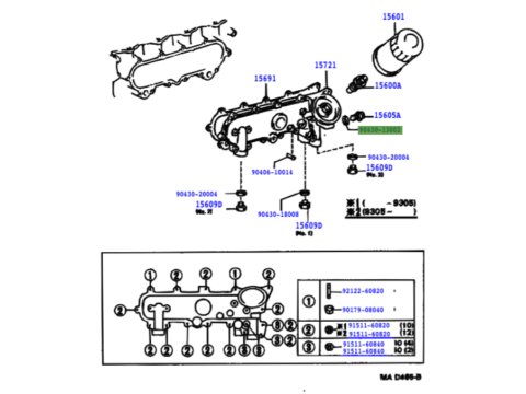 Joint clapet huile moteur