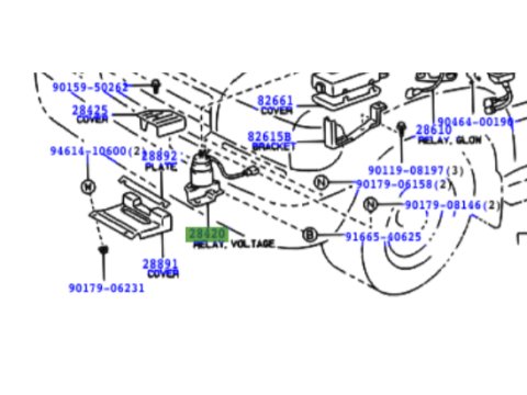 Relai convertisseur coupleur démarrage 12v 24v HDJ80