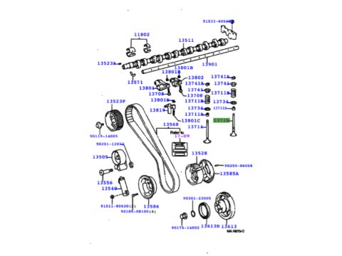 Soupape échappement HDJ80 24s motorisation 1HD-FT
