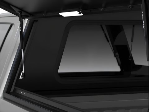 HardTop Alu-Cab Explorer noir lisse pour Toyota Hilux Travo double cabine