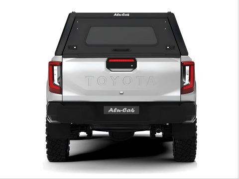 HardTop Alu-Cab Explorer noir lisse pour Toyota Hilux Travo double cabine