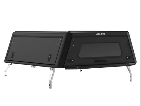 HardTop Alu-Cab Explorer noir lisse pour Toyota Hilux Travo double cabine