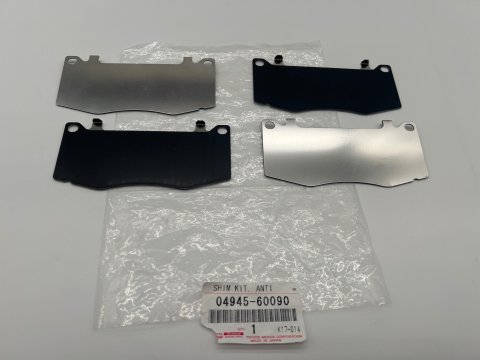 Kit de cales anti grincement / antibruit plaquettes de frein avant KDJ15