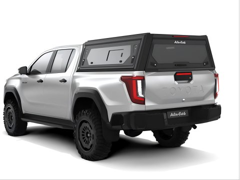 HardTop Alu-Cab Contour avec vitres latérales pour Toyota Hilux Travo double cabine