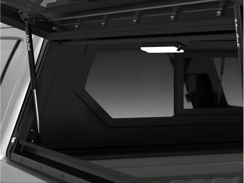 HardTop Alu-Cab Contour avec vitres latérales pour Toyota Hilux Travo double cabine