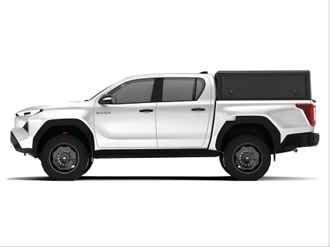 HardTop Alu-Cab Explorer noir strié pour Toyota Hilux Travo double cabine