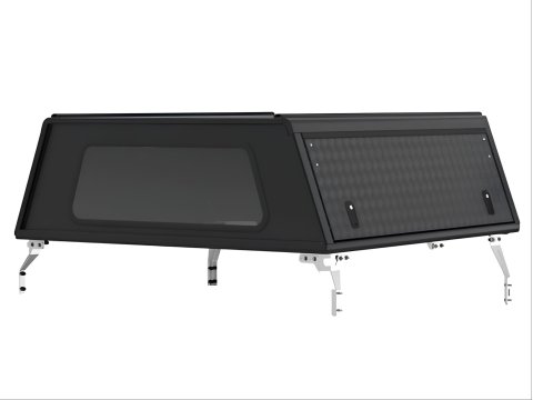 HardTop Alu-Cab Explorer noir strié pour Toyota Hilux Travo double cabine