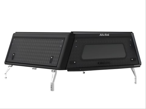 HardTop Alu-Cab Explorer noir strié pour Toyota Hilux Travo double cabine