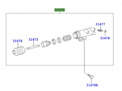 Récepteur d'embrayage KDJ120 BVM6