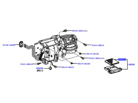 Filtre habitacle / pollen KDJ12 FJ Cruiser