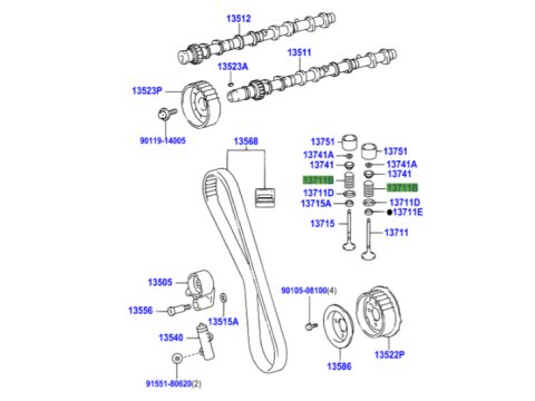 Ressort soupape KDJ9 KDJ12 KDJ15 173cv Hilux Vigo D4-D