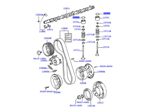 Pastille cale réglage soupapes ep2.6mm motorisations 1HD-T 1KZ-T 1HZ 2LT 3L 5L