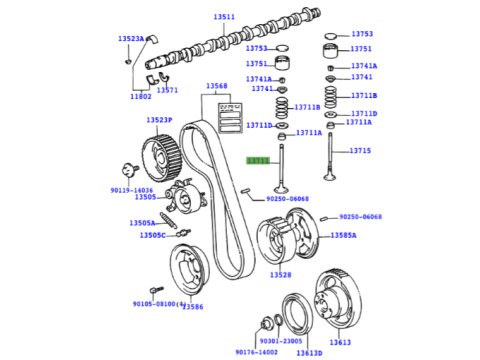 Soupape admission HDJ80 12s HZJ7