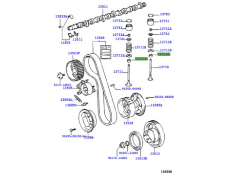 Joint de queue de soupape HDJ80 12s HZJ7