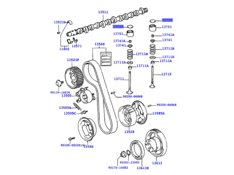 Pastille cale réglage soupapes ep2.9mm motorisations 1HD-T 1KZ-T 1HZ 2LT 3L 5L