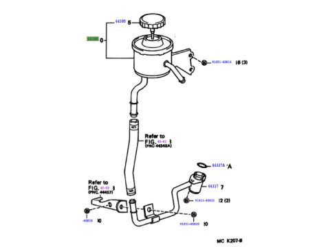 Bocal de direction assistée HDJ80