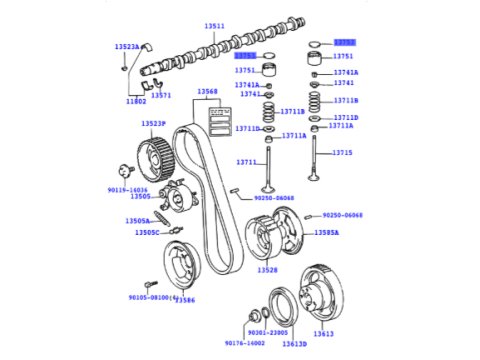 Pastille cale réglage soupapes ep3.1mm motorisations 1HD-T 1KZ-T 1HZ 2LT 3L 5L