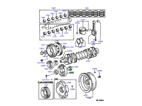 Pignon intermédiaire distribution HDJ80 12s HZJ7