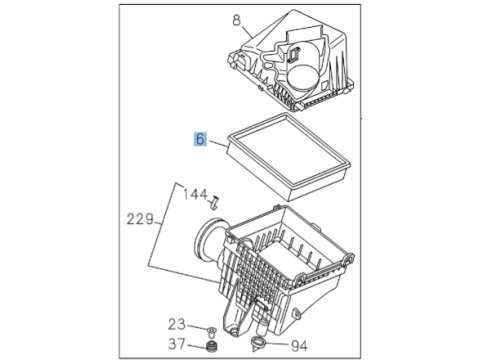Filtre à air Isuzu DMax II 2017-2020