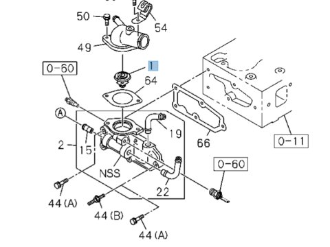 Kit Thermostat + joint Isuzu DMax I 2004-2006