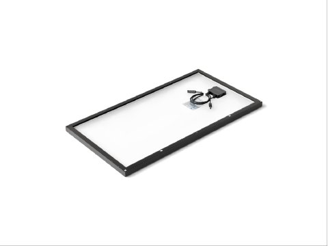 Panneau solaire fixe monocristallin Redarc 120W finition anodisée noir