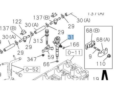 Injecteur Isuzu DMax II 2012-2016