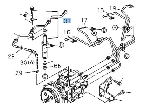 Injecteur Isuzu DMax I 2007-2012